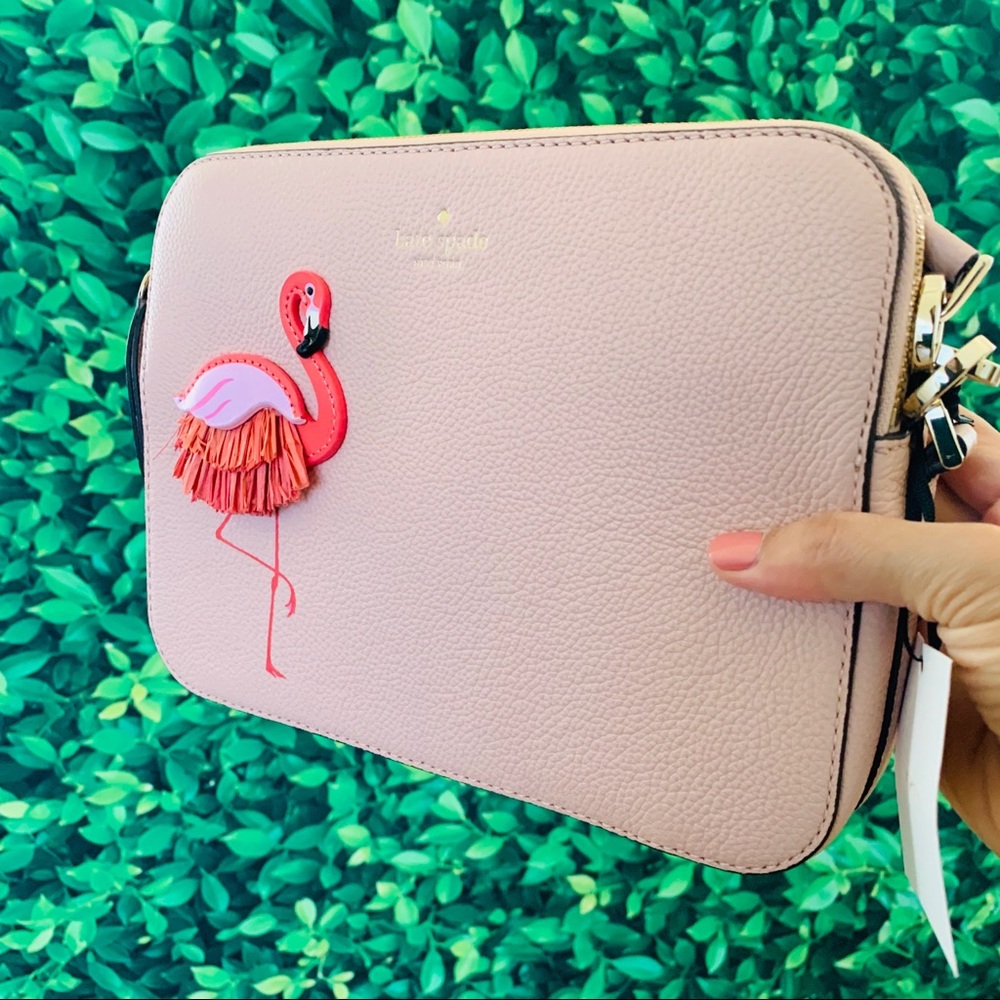 Kate Spade Flamingo Camera Bag By Pool Crossbody - Picture 4 of 8